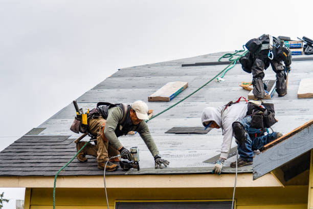 Professional Gutter Installation technician working in North Salem, NY